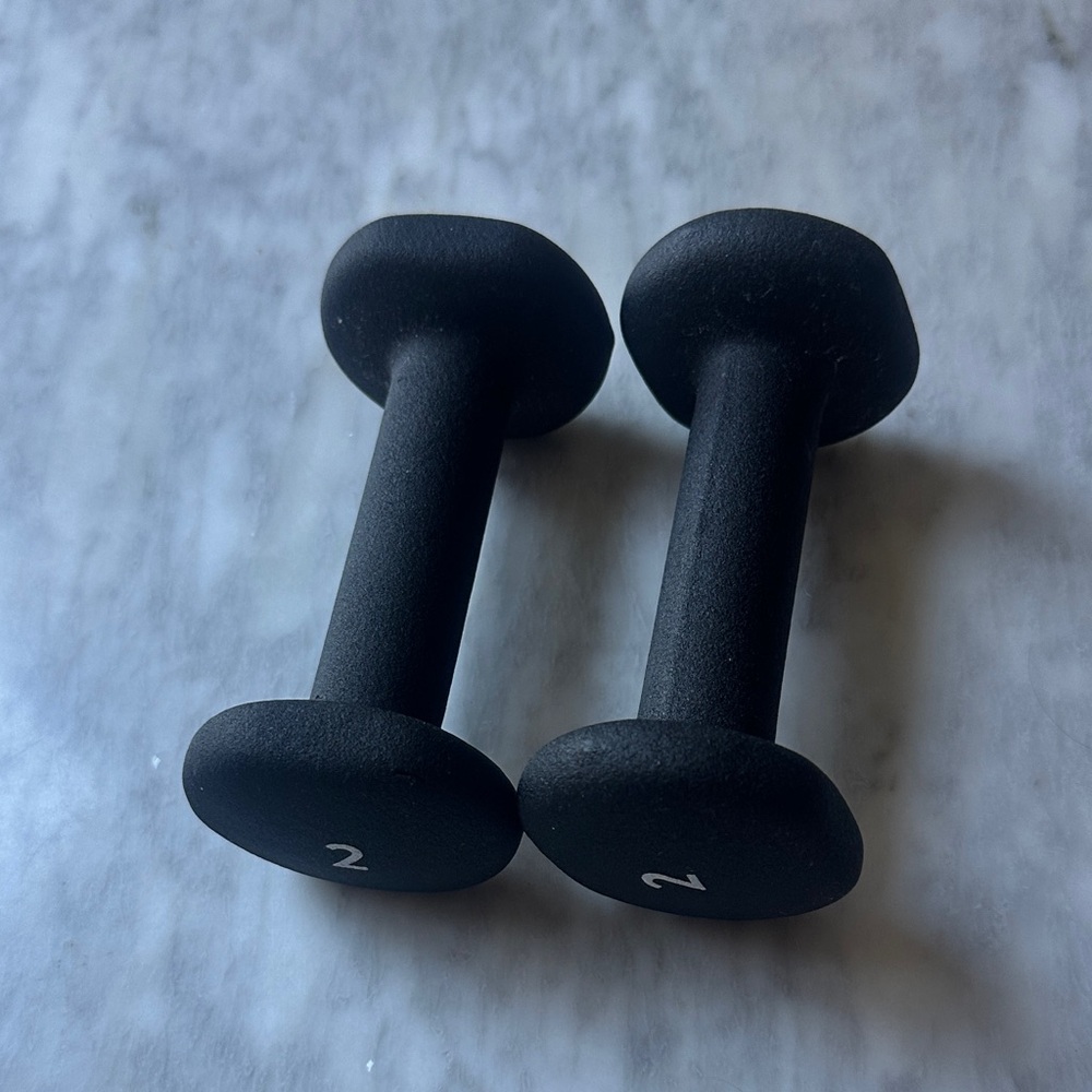 Peloton Black Dumbbells Set 2 pounds/lbs